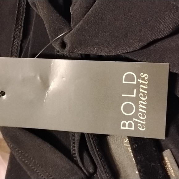 BOLD Elements Woman's Black V-neck Long Sleeve Blouse, Size:  L, NWT - Picture 5 of 10